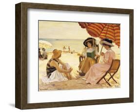 The Beach-Alfred Victor Fournier-Framed Giclee Print