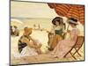 The Beach-Alfred Victor Fournier-Mounted Giclee Print