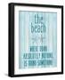 The Beach-Kimberly Allen-Framed Art Print