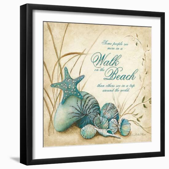 The Beach-Charlene Olson-Framed Art Print