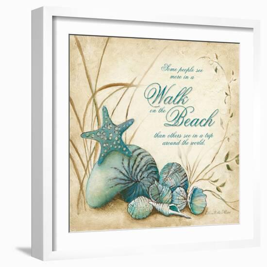 The Beach-Charlene Olson-Framed Art Print