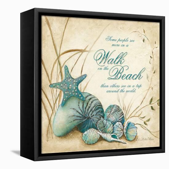 The Beach-Charlene Olson-Framed Stretched Canvas