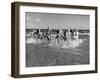 The Beachcomber Girls Who Work Night Clubs are Hanging Out at Beach in the Daytime-Allan Grant-Framed Premium Photographic Print