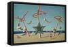 The Beached Margin-Edward Wadsworth-Framed Stretched Canvas