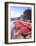 The Beachfront at Esterel Plage in Juan Les Pins on the French Riviera, France-Ralph Crane-Framed Photographic Print