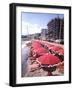 The Beachfront at Esterel Plage in Juan Les Pins on the French Riviera, France-Ralph Crane-Framed Photographic Print