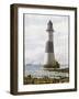 The Beachy Head Lighthouse Stands on Rocks Offshore Below the Celebrated Cliffs-null-Framed Photographic Print