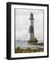 The Beachy Head Lighthouse Stands on Rocks Offshore Below the Celebrated Cliffs-null-Framed Photographic Print