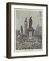 The Beaconsfield Statue, Westminster, on Primrose Day-null-Framed Giclee Print