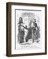 The Beadle and the Dane, 1864-John Tenniel-Framed Giclee Print