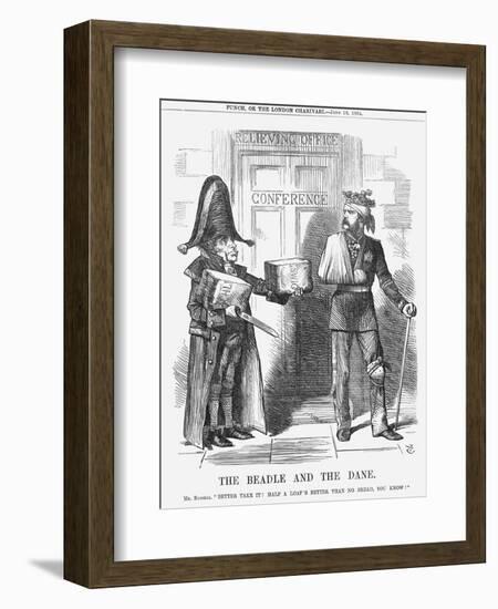 The Beadle and the Dane, 1864-John Tenniel-Framed Giclee Print