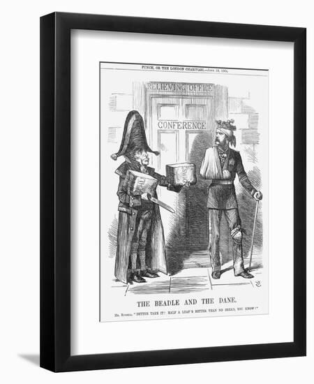 The Beadle and the Dane, 1864-John Tenniel-Framed Giclee Print