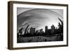 The Bean Chicago BW-Debra Van Swearingen-Framed Photographic Print