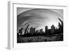 The Bean Chicago BW-Debra Van Swearingen-Framed Photographic Print