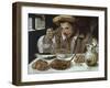 The Bean Eater, 1583-1585-Annibale Carracci-Framed Giclee Print