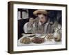 The Bean Eater, 1584-85-Annibale Carracci-Framed Giclee Print