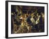 The Bean Feast, about 1640/45-Jacob Jordaens-Framed Giclee Print