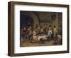 The Bean King (The Feast of the Bean Kin)-David Teniers the Younger-Framed Giclee Print