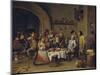 The Bean King (The Feast of the Bean Kin)-David Teniers the Younger-Mounted Giclee Print