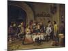 The Bean King (The Feast of the Bean Kin)-David Teniers the Younger-Mounted Giclee Print