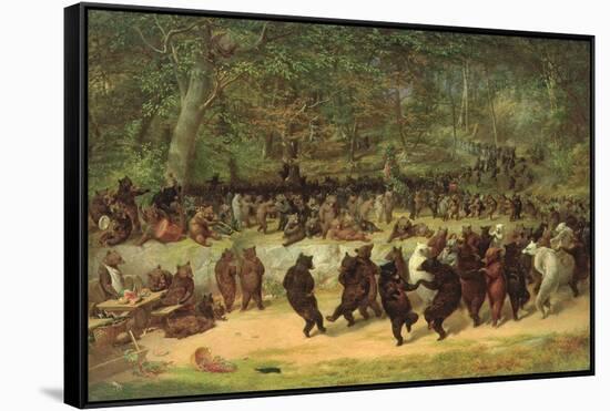 The Bear Dance-William Holbrook Beard-Framed Stretched Canvas