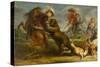 The Bear Hunt, 1639-1640-Peter Paul & Snyders Frans Rubens-Stretched Canvas