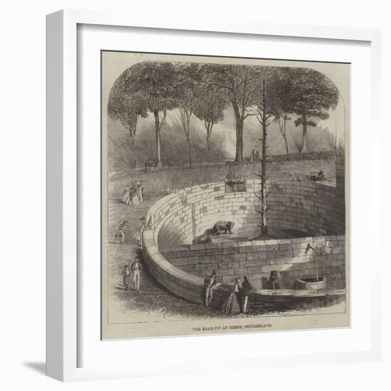 The Bear-Pit at Berne, Switzerland-null-Framed Giclee Print