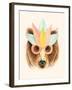 The Bear with the Paper Mask-Florent Bodart-Framed Giclee Print