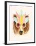 The Bear with the Paper Mask-Florent Bodart-Framed Giclee Print