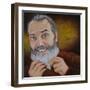 The Beard, 2022 (Oil on Canvas)-Maylee Christie-Framed Giclee Print