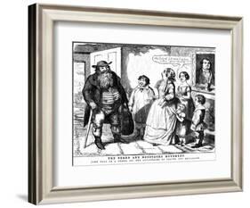 'The Beard and Moustache Movement', 1854-George Cruikshank-Framed Giclee Print