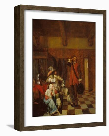 The Bearer of Bad News-Pieter de Hooch-Framed Giclee Print