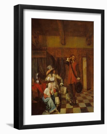 The Bearer of Bad News-Pieter de Hooch-Framed Giclee Print