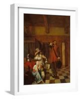 The Bearer of Bad News-Pieter de Hooch-Framed Giclee Print