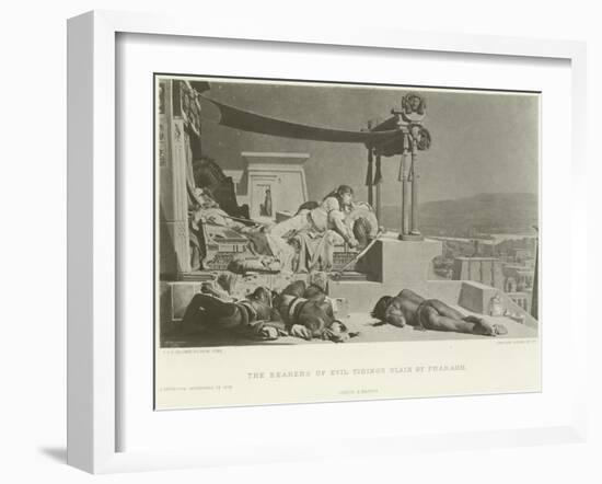 The Bearers of the Evil Tidings Slain by Pharoah-Jean Jules Antoine Lecomte du Nouy-Framed Giclee Print