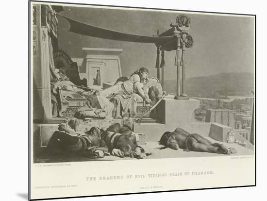 The Bearers of the Evil Tidings Slain by Pharoah-Jean Jules Antoine Lecomte du Nouy-Mounted Giclee Print