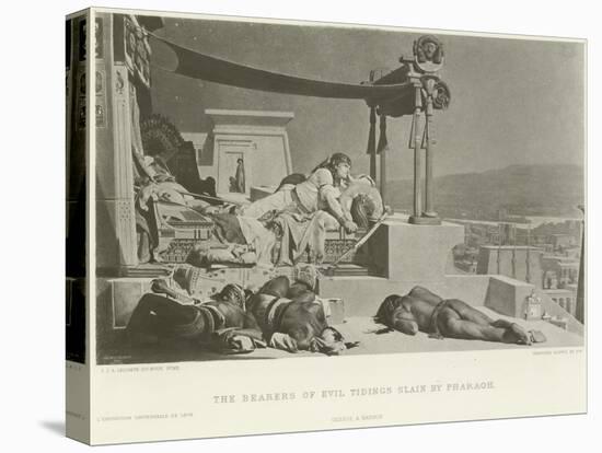 The Bearers of the Evil Tidings Slain by Pharoah-Jean Jules Antoine Lecomte du Nouy-Stretched Canvas