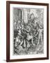 The Bearing of the Cross from the "Great Passion" Series, Pub. 1511-Albrecht Dürer-Framed Giclee Print