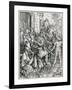 The Bearing of the Cross from the "Great Passion" Series, Pub. 1511-Albrecht Dürer-Framed Giclee Print