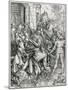 The Bearing of the Cross from the "Great Passion" Series, Pub. 1511-Albrecht Dürer-Mounted Giclee Print