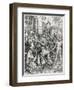 The Bearing of the Cross from the "Great Passion" Series, Pub. 1511-Albrecht Dürer-Framed Giclee Print