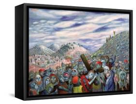 The Bearing of the Cross, or the Way to Golgotha, 1997-Tamas Galambos-Framed Stretched Canvas