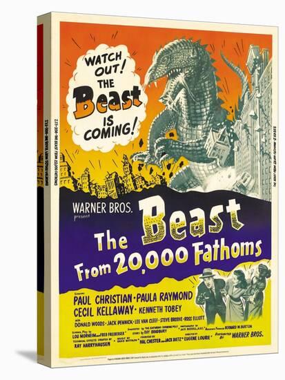 The Beast From 20,000 Fathoms, 1953-null-Stretched Canvas