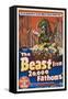 The Beast From 20,000 Fathoms, Australian Movie Poster, 1953-null-Framed Stretched Canvas