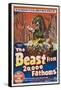 The Beast From 20,000 Fathoms, Australian Movie Poster, 1953-null-Framed Stretched Canvas