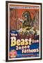 The Beast From 20,000 Fathoms, Australian Movie Poster, 1953-null-Framed Art Print