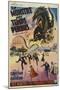 The Beast From 20,000 Fathoms, Belgian Movie Poster, 1953-null-Mounted Art Print