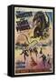 The Beast From 20,000 Fathoms, Belgian Movie Poster, 1953-null-Framed Stretched Canvas