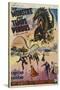 The Beast From 20,000 Fathoms, Belgian Movie Poster, 1953-null-Stretched Canvas