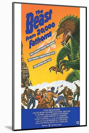 The Beast from 20,000 Fathoms - Movie Poster Reproduction-null-Mounted Photo